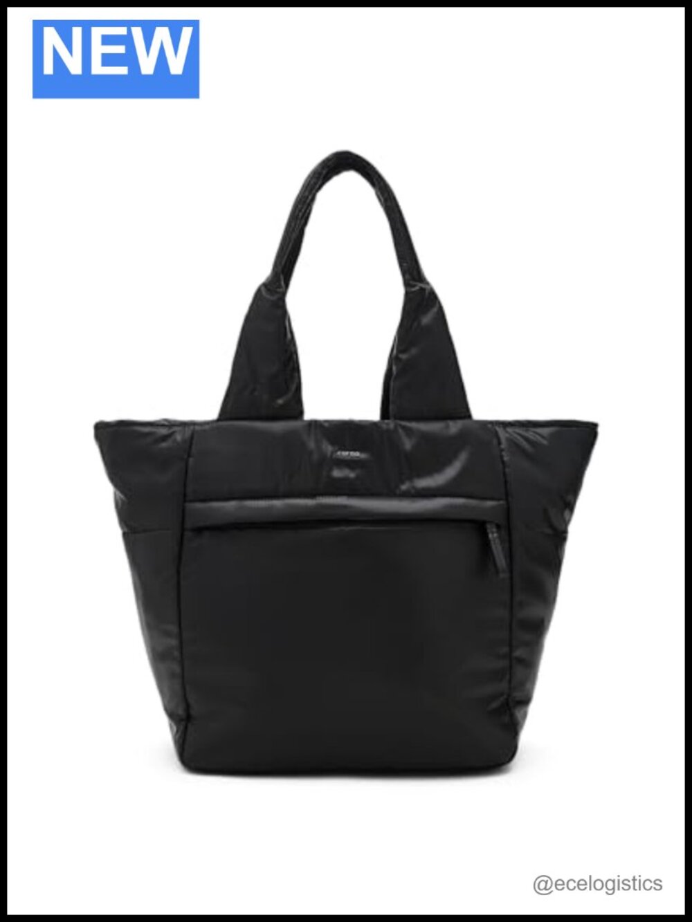 Recycled Nylon Shoulder Bag Water-Resistant Carryall Satchel